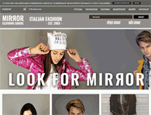 Tablet Screenshot of mirrorfashion.hu